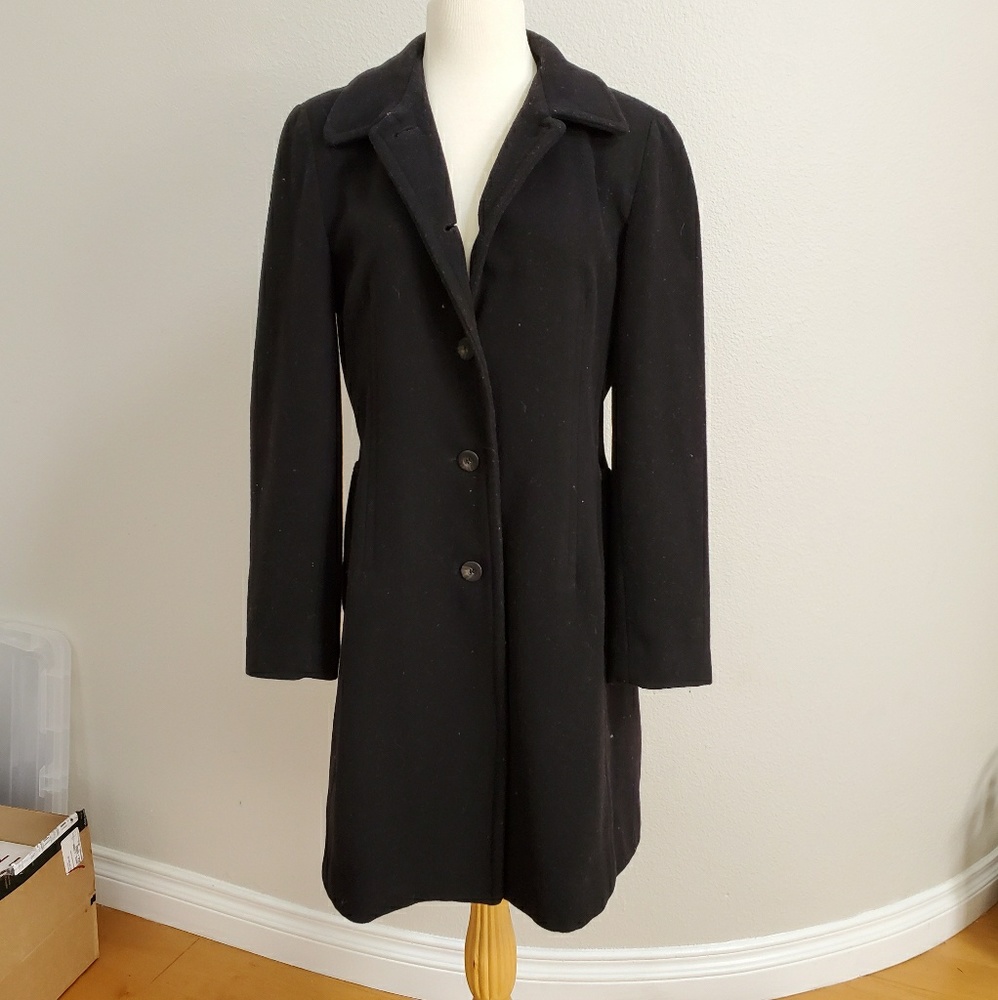LONDON FOG Black Coat, SMALL